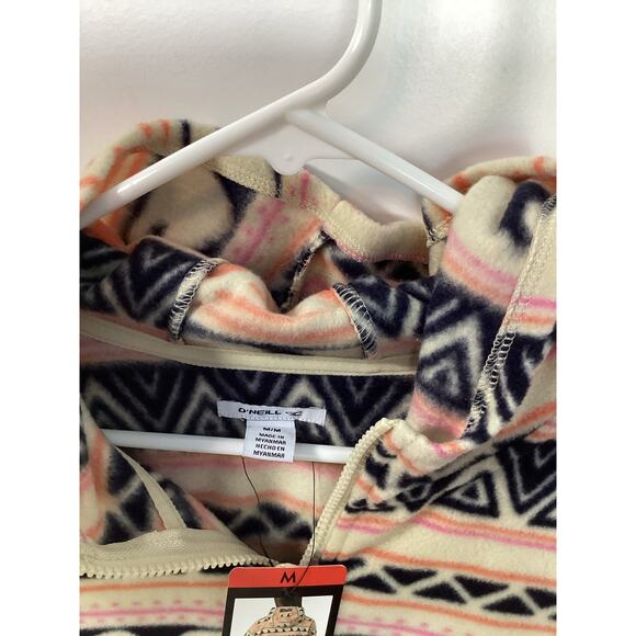 NWT O'Neill Aztec Fleece Half Zip Pullover Super‎ Soft Polar Hoodie Medium - Picture 8 of 11